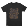 Heavyweight Mandala Unisex T Shirt Black